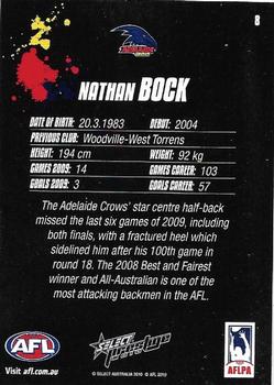 2010 Select AFL Prestige #8 Nathan Bock Back